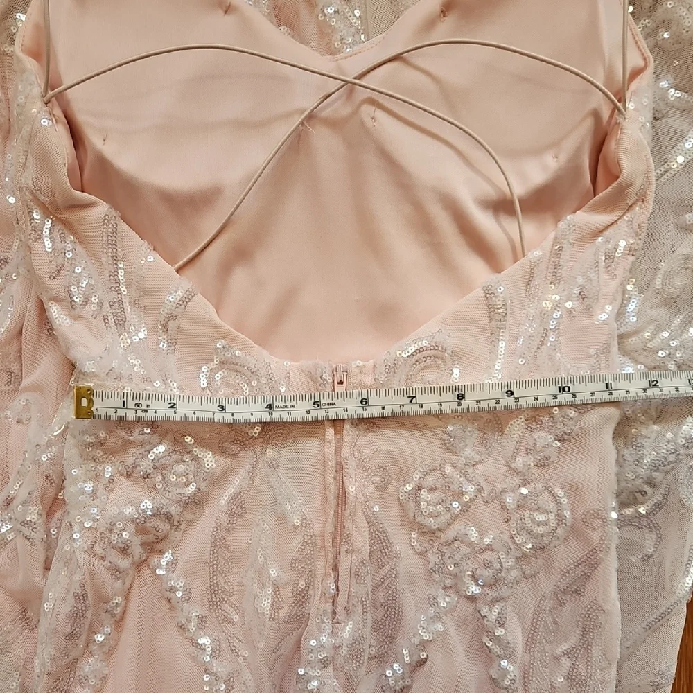 Windsor Blush Sequin Backless Dress - Picture 7 of 11
